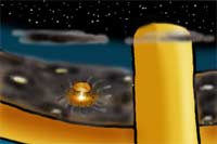 A near view of Sigil's city ring